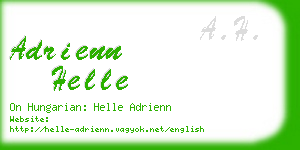 adrienn helle business card